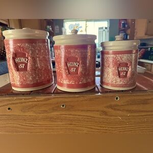 Set of Heinz 57 canisters!   Handmade in great condition!   Perfect gift!